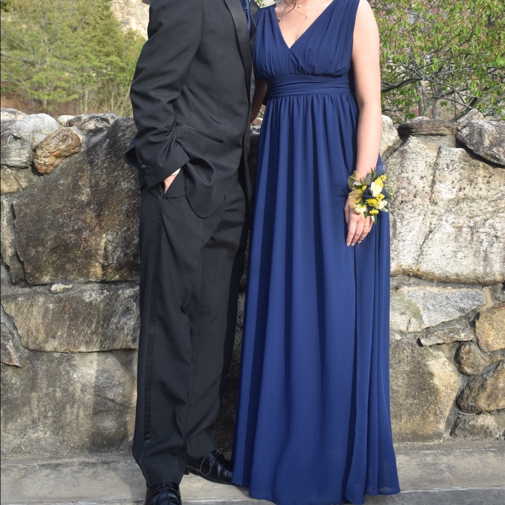Navy blue prom dress